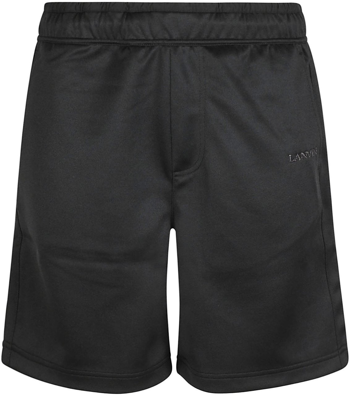Lanvin Classic Black Knitted Cotton Shorts Zwart