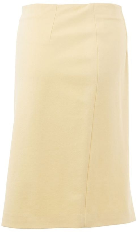 Lardini Yellow Pencil Skirt Divers