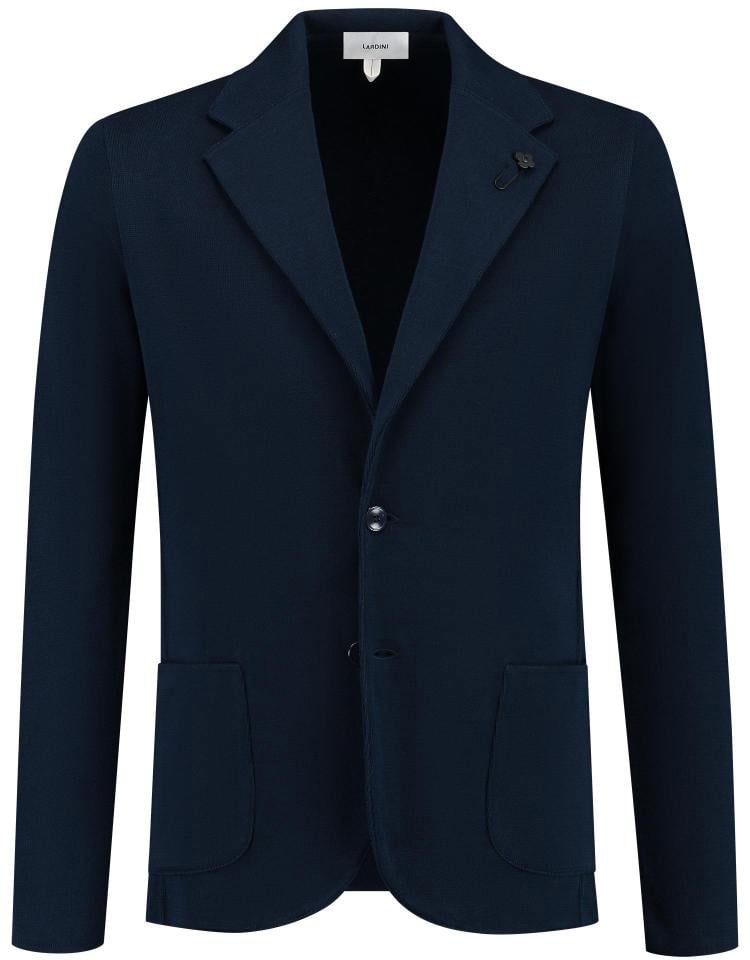 Lardini Man Knit Jacket Blauw