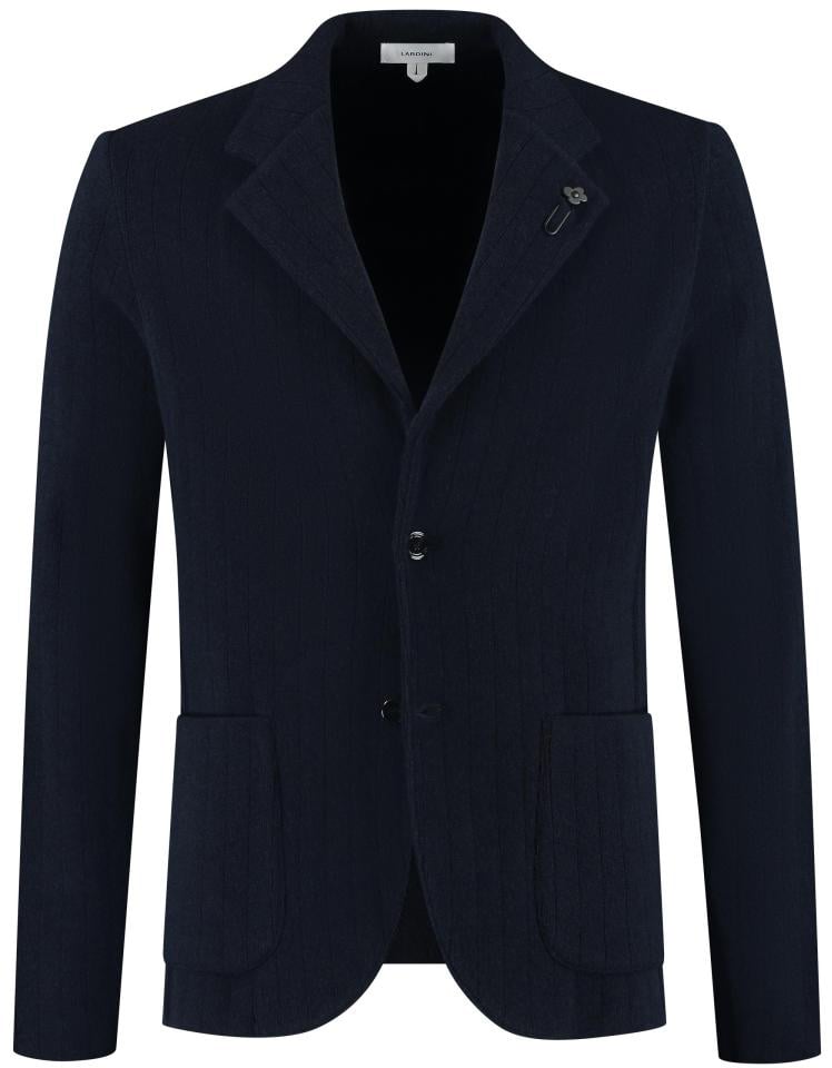 Lardini Man Knitted Jacket Blauw