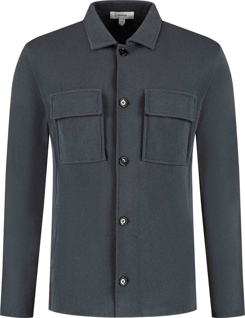 Lardini Man Knit Jacket Grijs