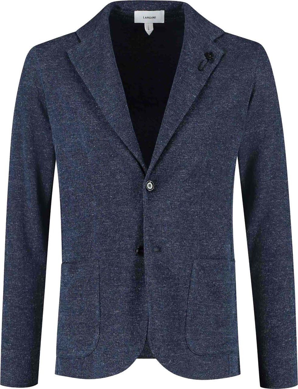 Lardini Man Knitted Jacket Blauw