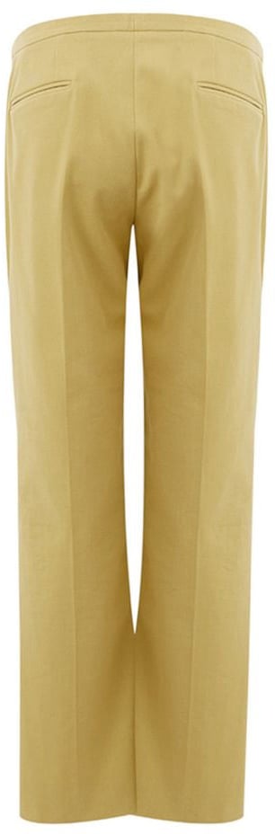 Lardini Gold Cotton Casual Pants Goud
