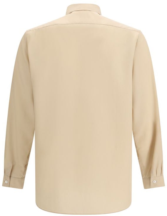 Lardini Lardini Beige Tencel Dress Shirt Beige