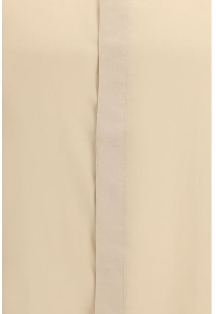 Lardini Lardini Beige Tencel Dress Shirt Beige