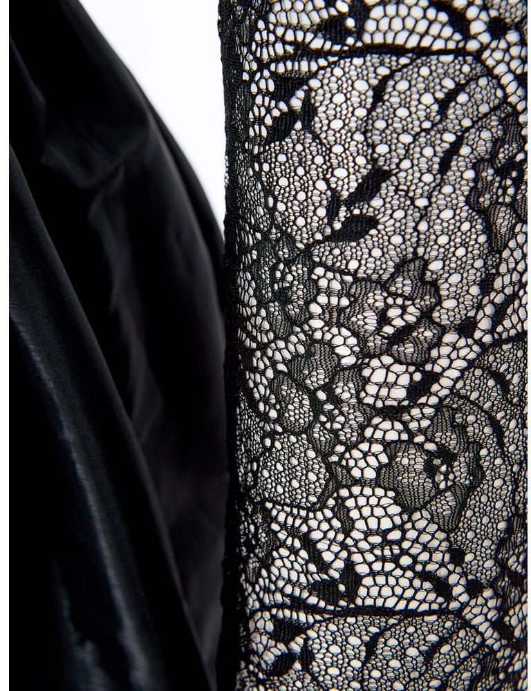 Lardini Black Polyester Cocktail Dress Zwart