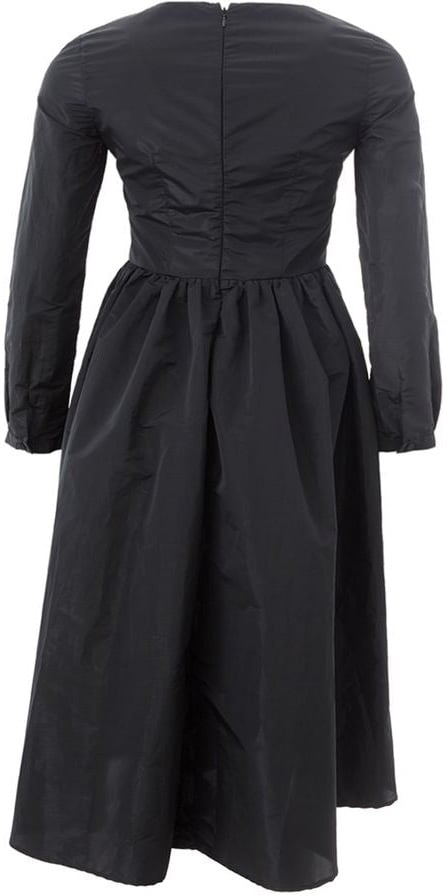 Lardini Black Polyester Cocktail Dress Zwart
