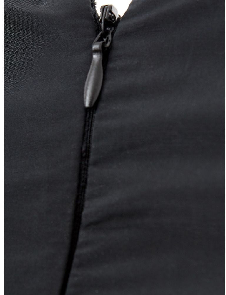 Lardini Black Polyester Cocktail Dress Zwart