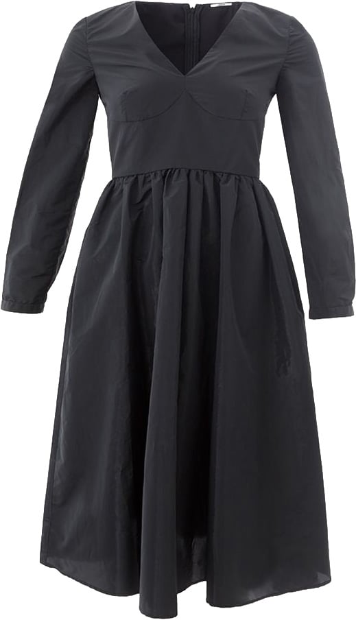 Lardini Black Polyester Cocktail Dress Zwart