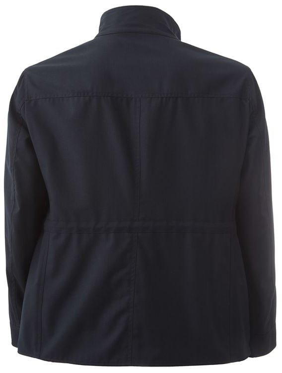 Lardini Blue Wool Coat Blauw