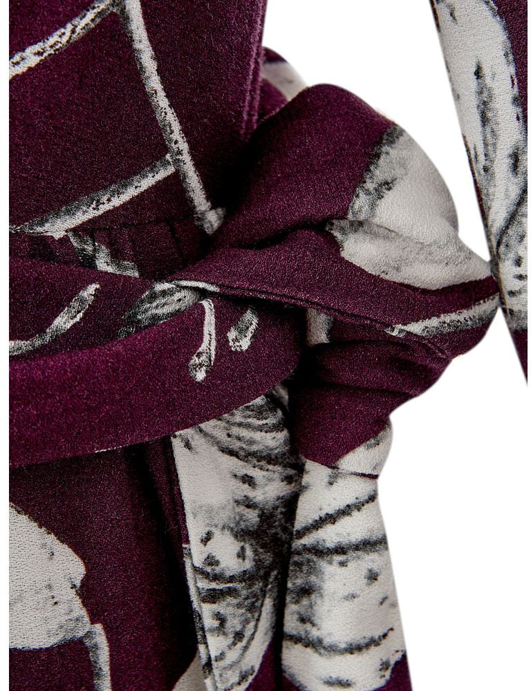 Lardini Purple Viscose Casual Dress Paars