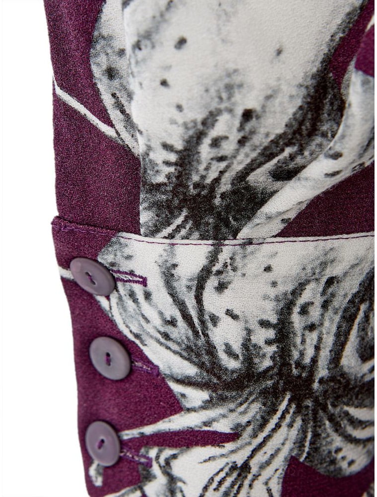 Lardini Purple Viscose Casual Dress Paars