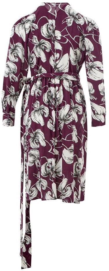 Lardini Purple Viscose Casual Dress Paars