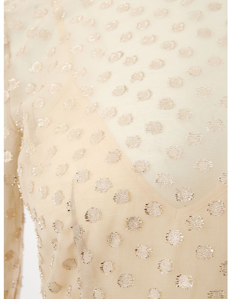 Lardini Beige Cotton Cocktail Dress Beige