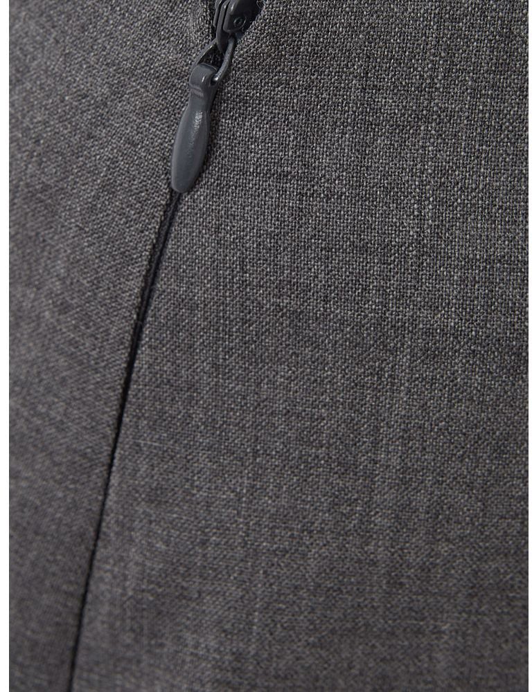 Lardini Gray Wool Midi Skirt Grijs