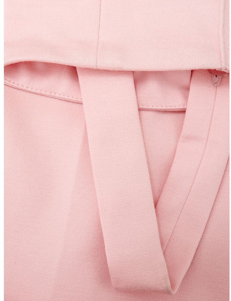 Lardini Pink Viscose Pants Roze