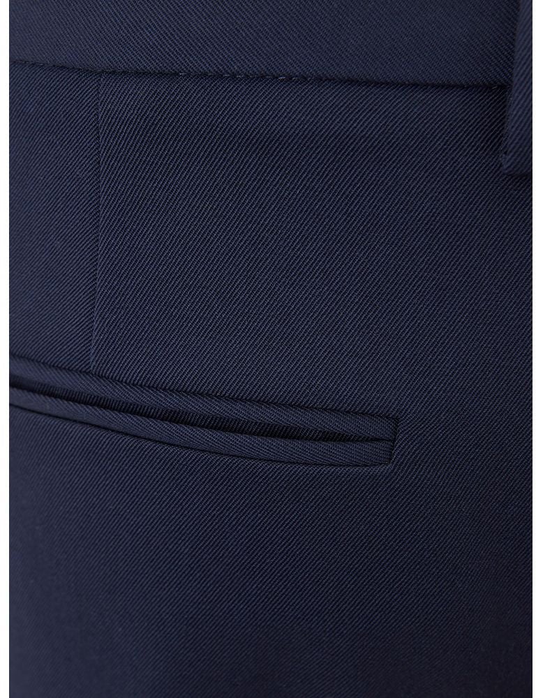 Lardini Blue Wool Dress Pants Blauw