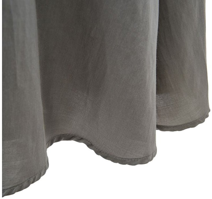 Lardini Gray Silk Casual Dress Grijs