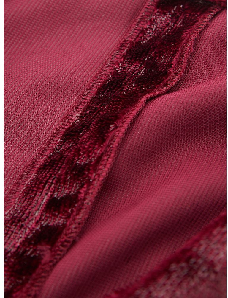 Lardini Bordeaux Polyester Cocktail Dress Maroon