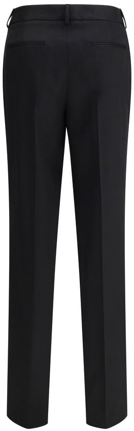 Lardini Black Wool Oves Aries Pants Zwart