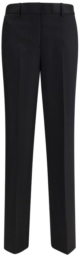 Lardini Black Wool Oves Aries Pants Zwart