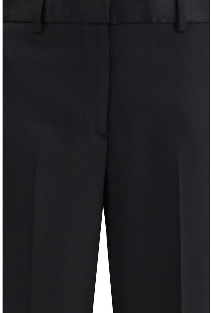 Lardini Black Wool Oves Aries Pants Zwart