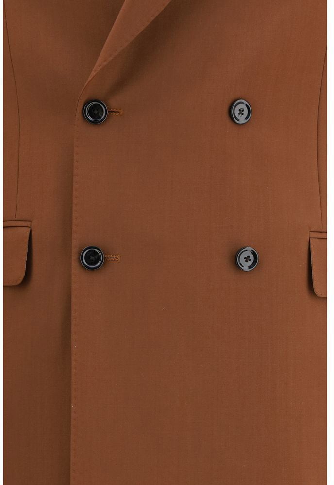 Lardini Brown Cotton Two-Piece Suit Bruin