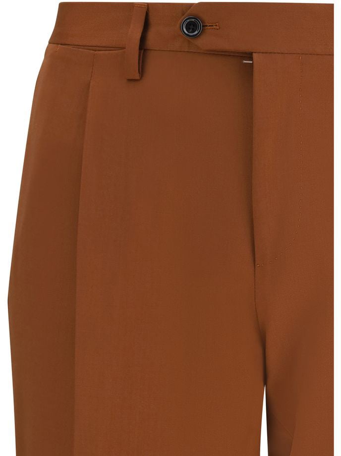 Lardini Brown Cotton Two-Piece Suit Bruin