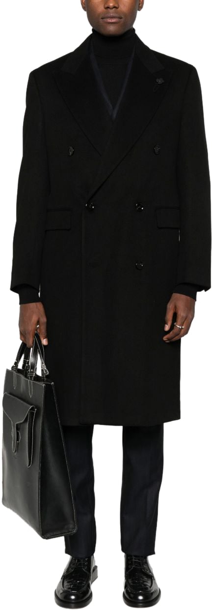 Lardini Lardini Coats Black Zwart