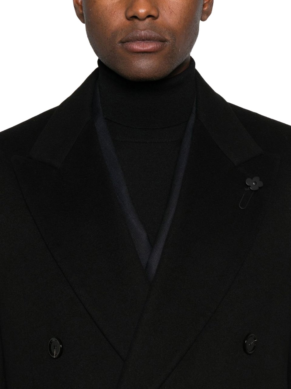 Lardini Lardini Coats Black Zwart