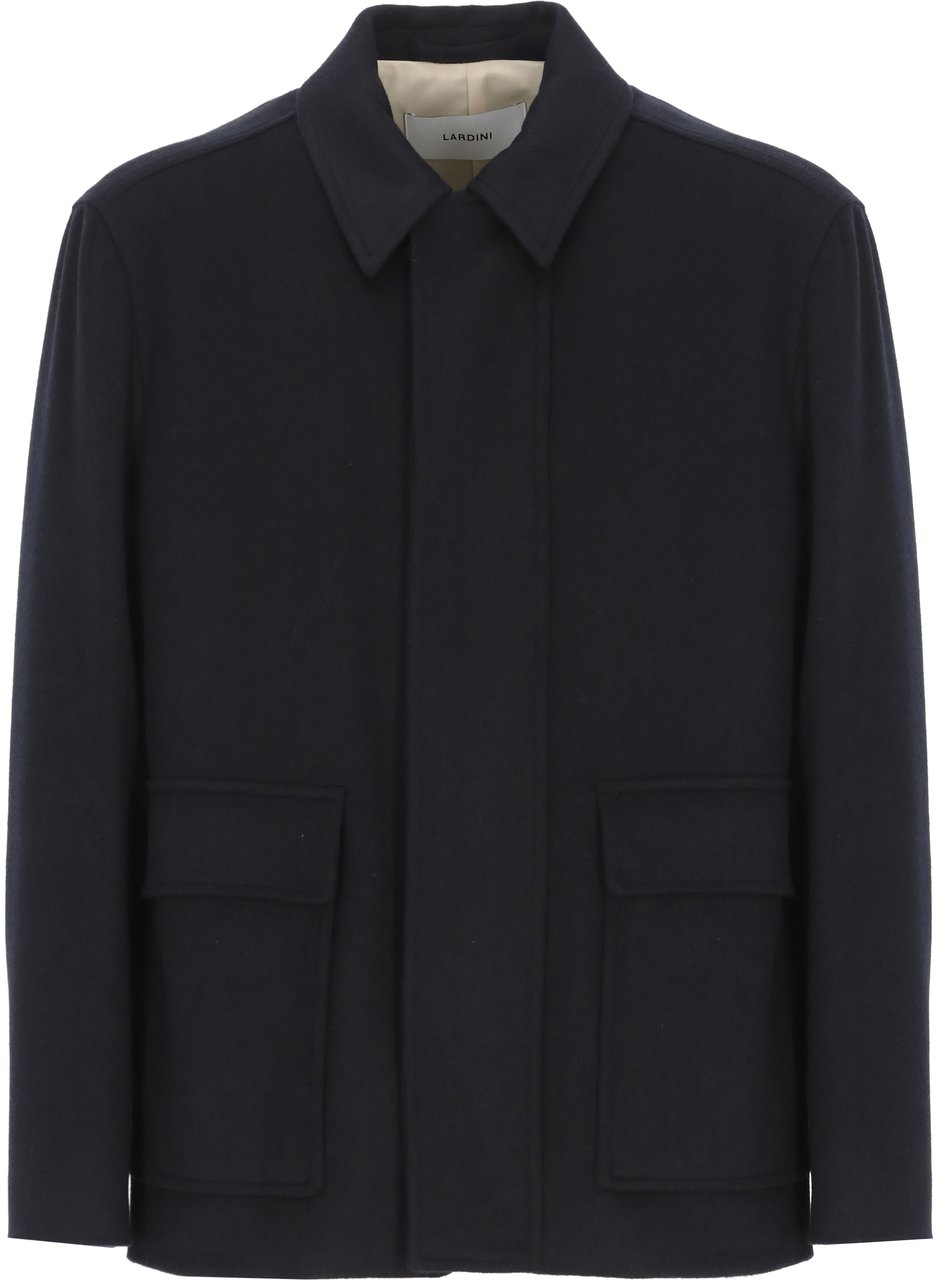 Lardini Coats Blue Blauw