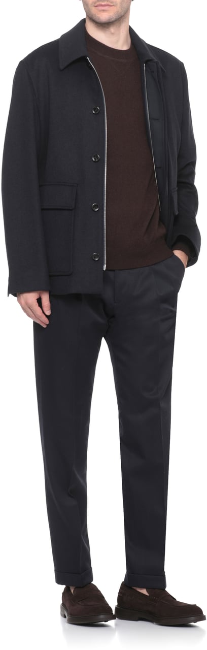 Lardini Coats Blue Blauw