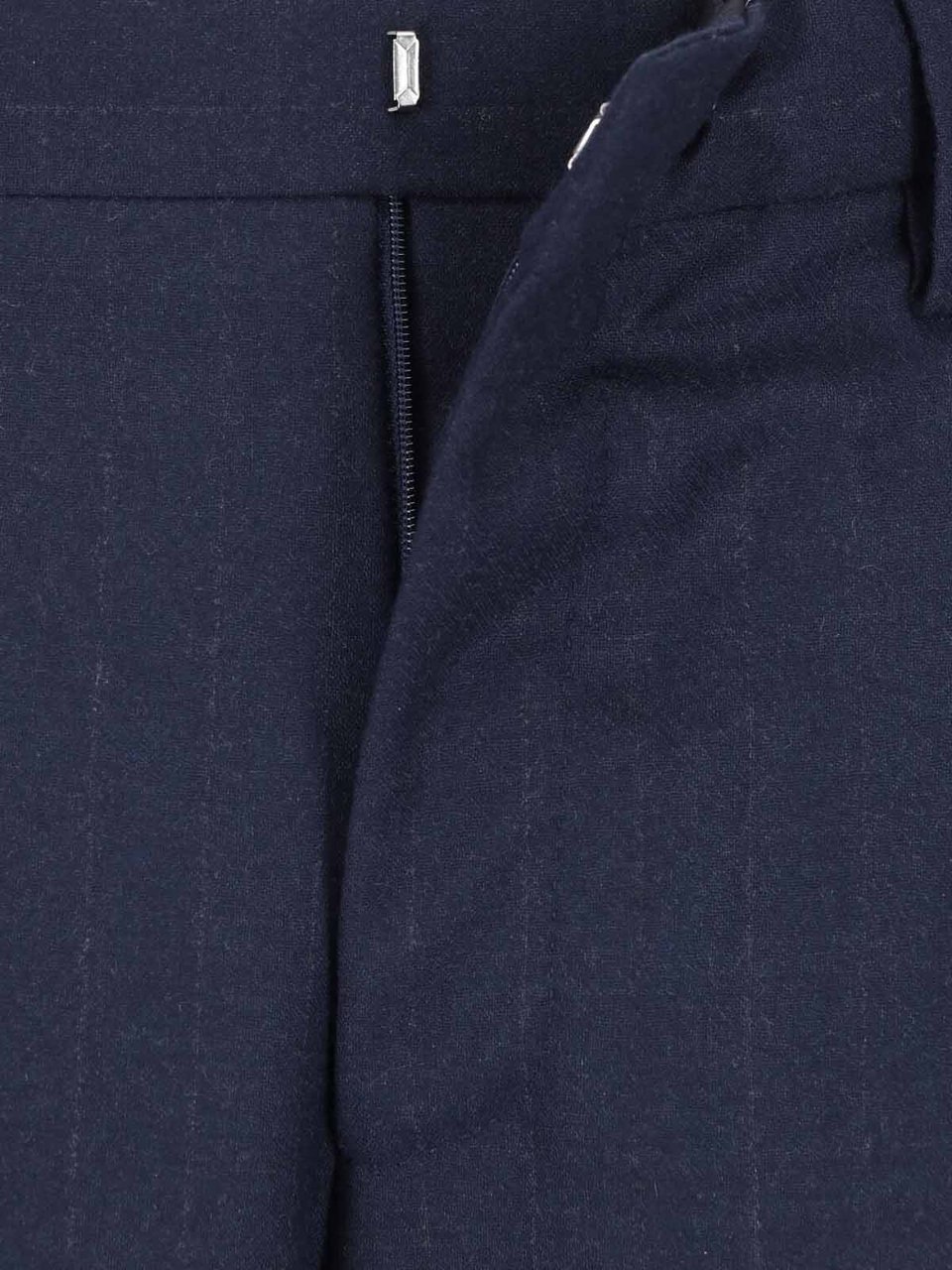 Lardini Double-Breasted Virgin Wool Suit With Peaked Lapels Blauw
