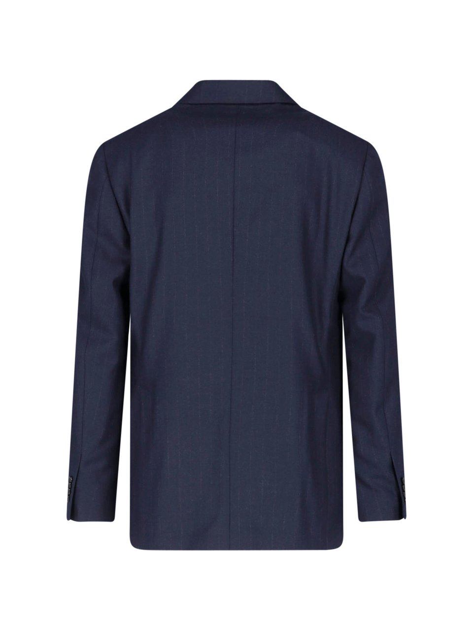 Lardini Double-Breasted Virgin Wool Suit With Peaked Lapels Blauw