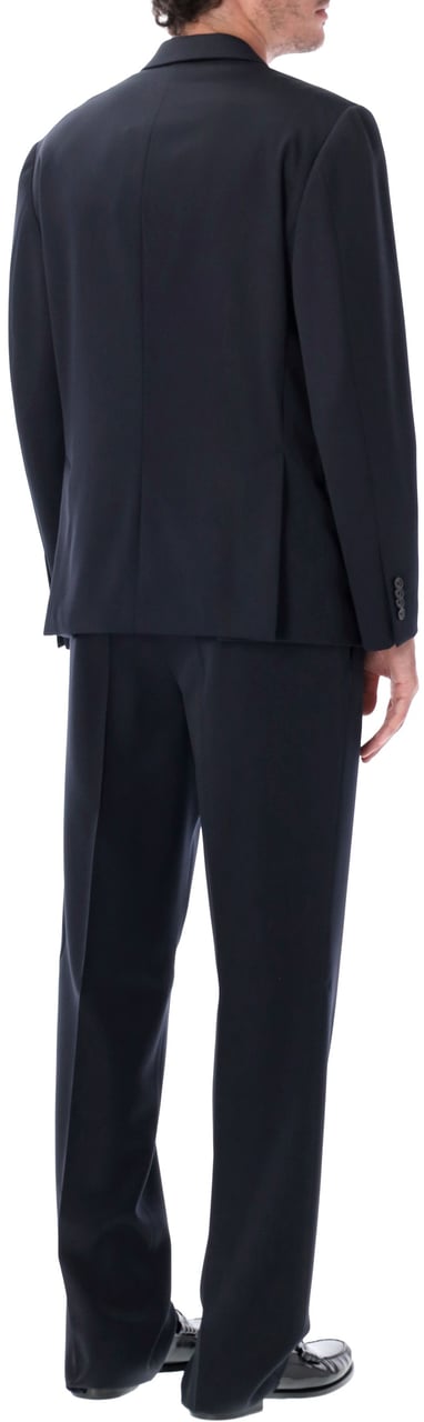 Lardini Suit Blazer Doppio Petto Pant Fondo 23Cm Blu Navy