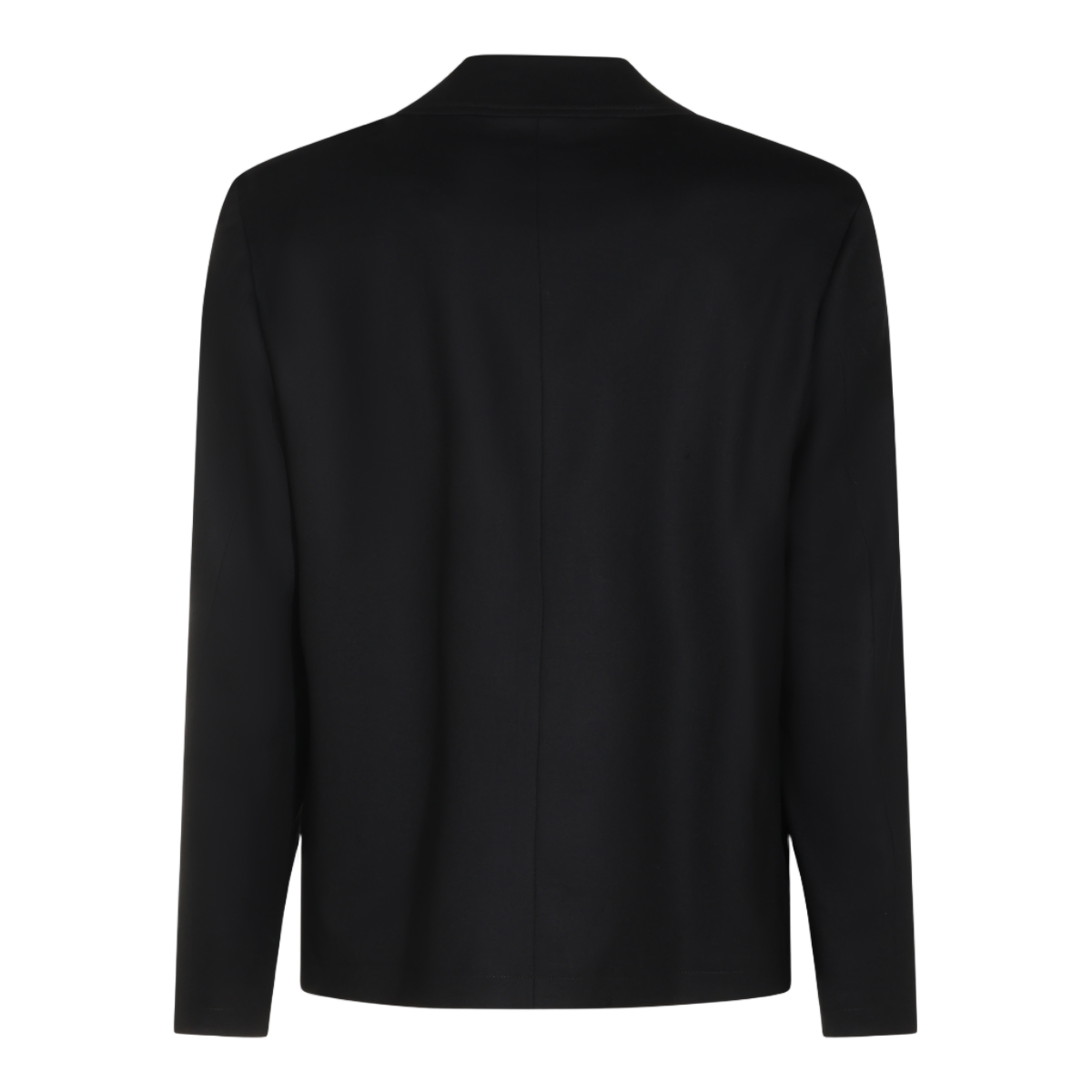 Lardini Tailored Black Jacket with Floral Pin Detail Zwart