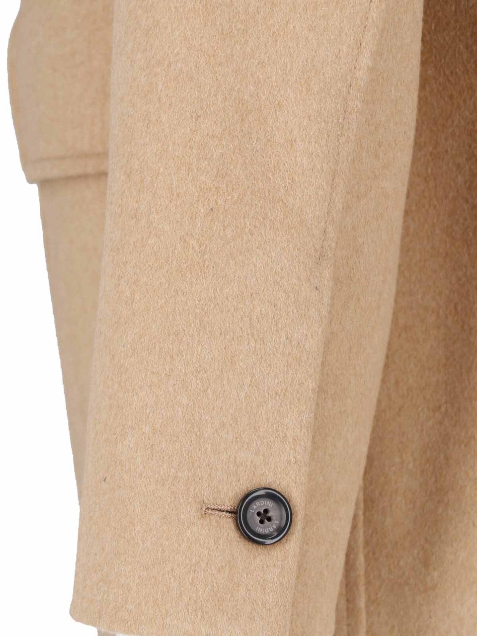 Lardini Classic Wool Jacket With Front Zip And Button Closure Bruin