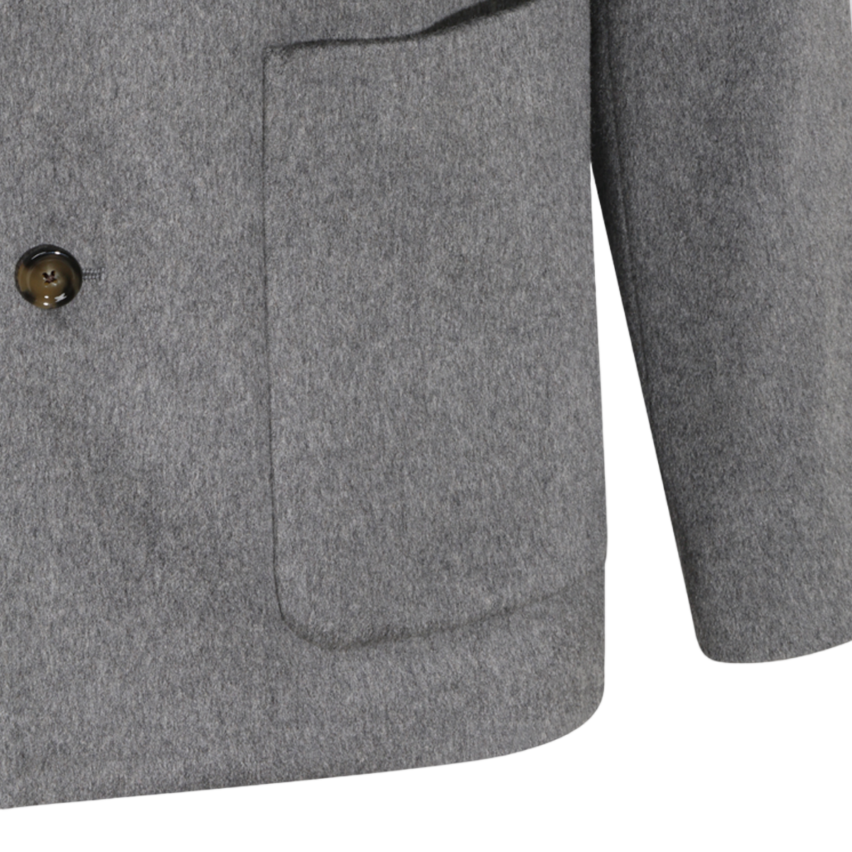 Lardini Structured Casual Jacket with Pointed Collar Grijs