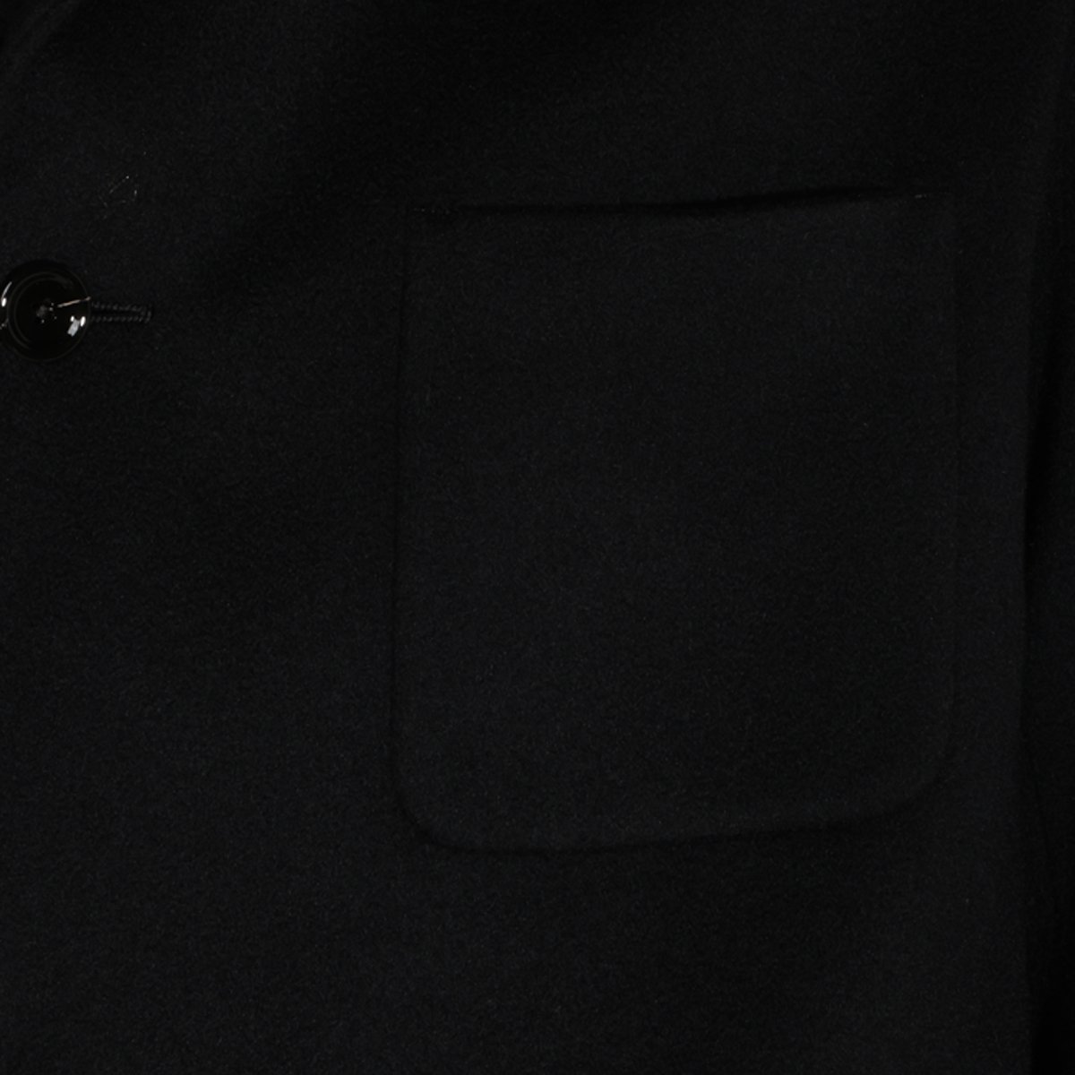 Lardini Straight-Cut Black Jacket with Classic Collar Zwart
