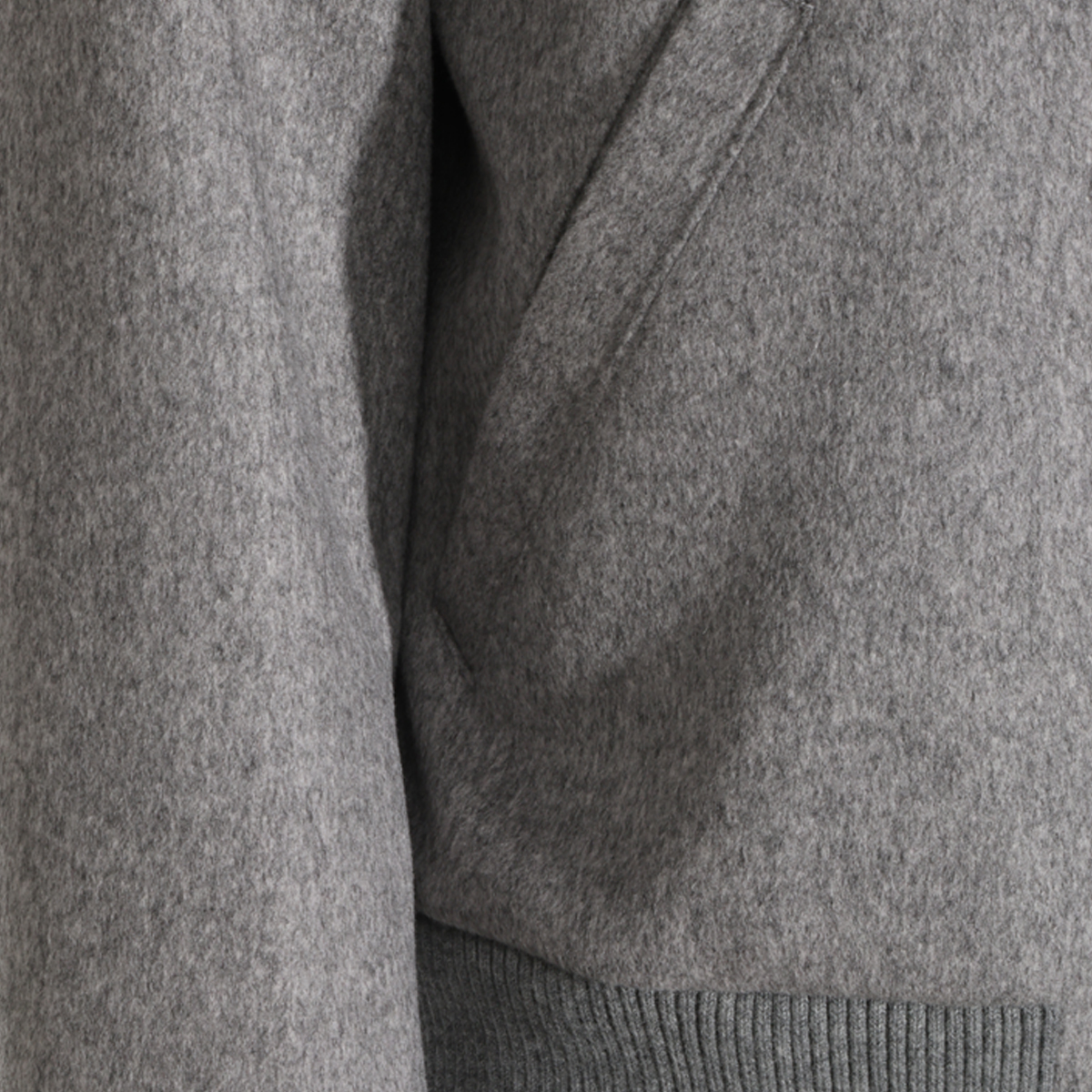 Lardini Textured Fabric Casual Jacket with Ribbed Details Grijs