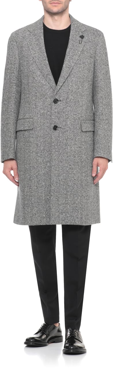 Lardini Coats Black Zwart