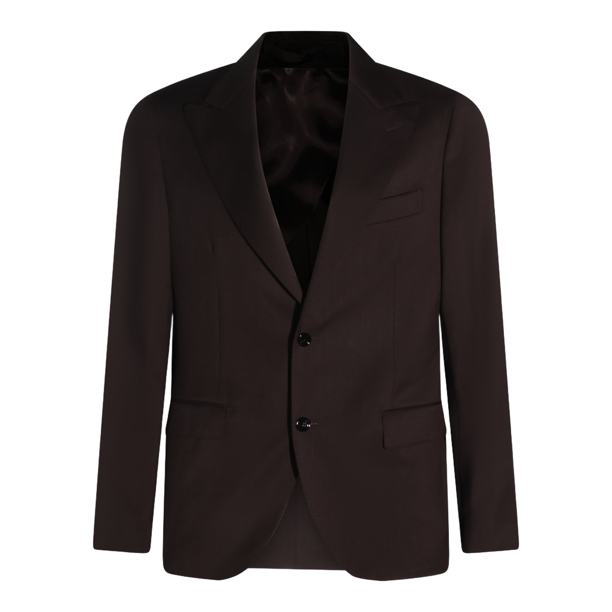 Lardini Tailored Brown Two-Piece Suit with Classic Blazer Bruin