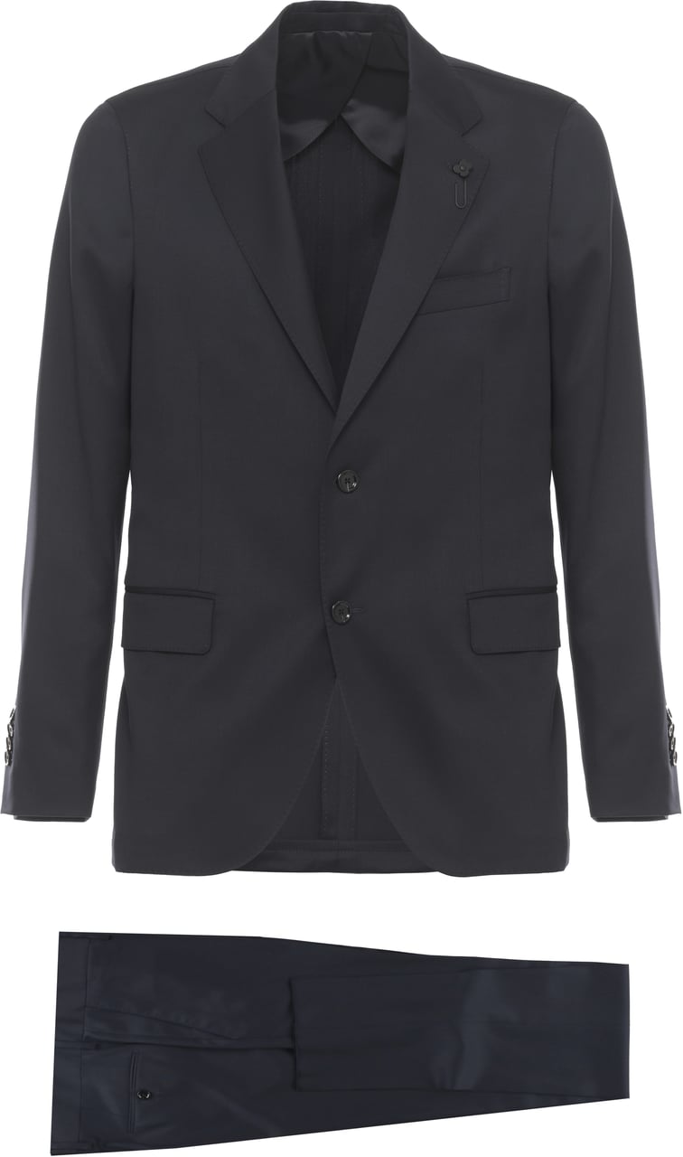 Lardini Suit Blue Blauw