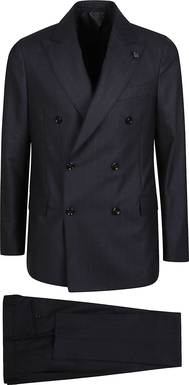 Lardini Iconic Suit Blue Blauw