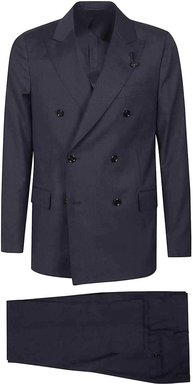 Lardini Iconic Suit Blue Blauw