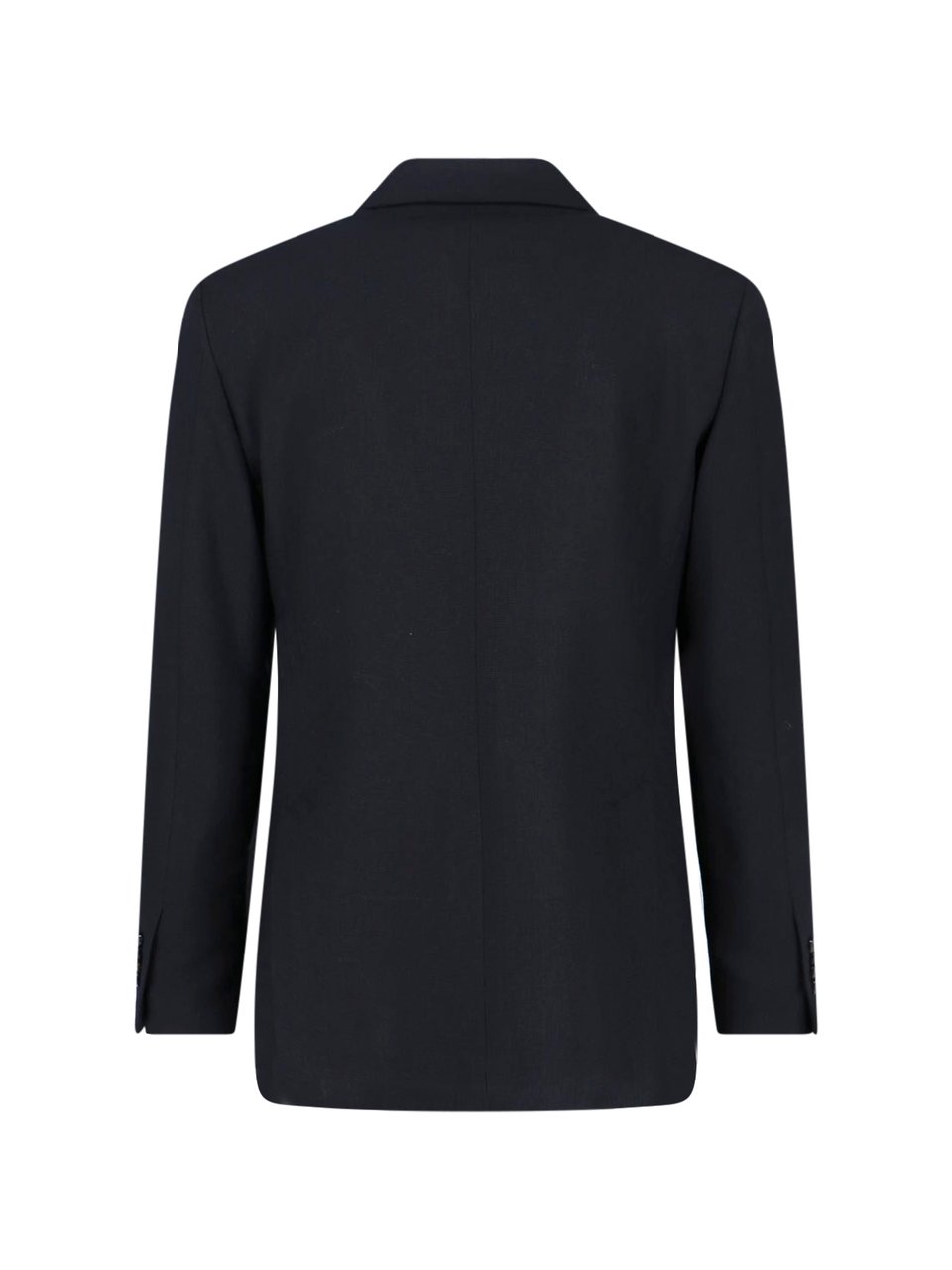 Lardini Double-breasted Blazer Black Zwart