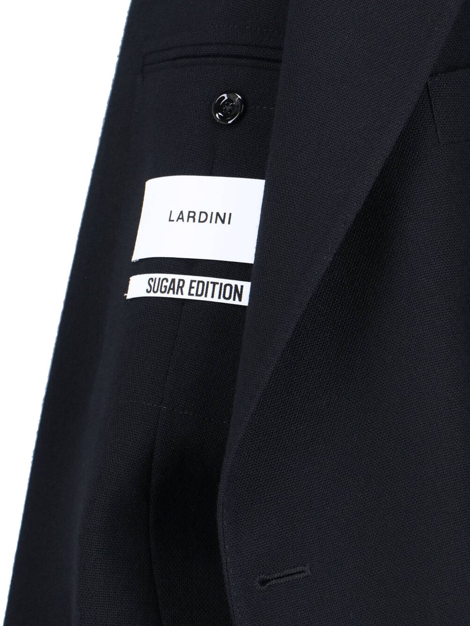 Lardini Double-breasted Blazer Black Zwart