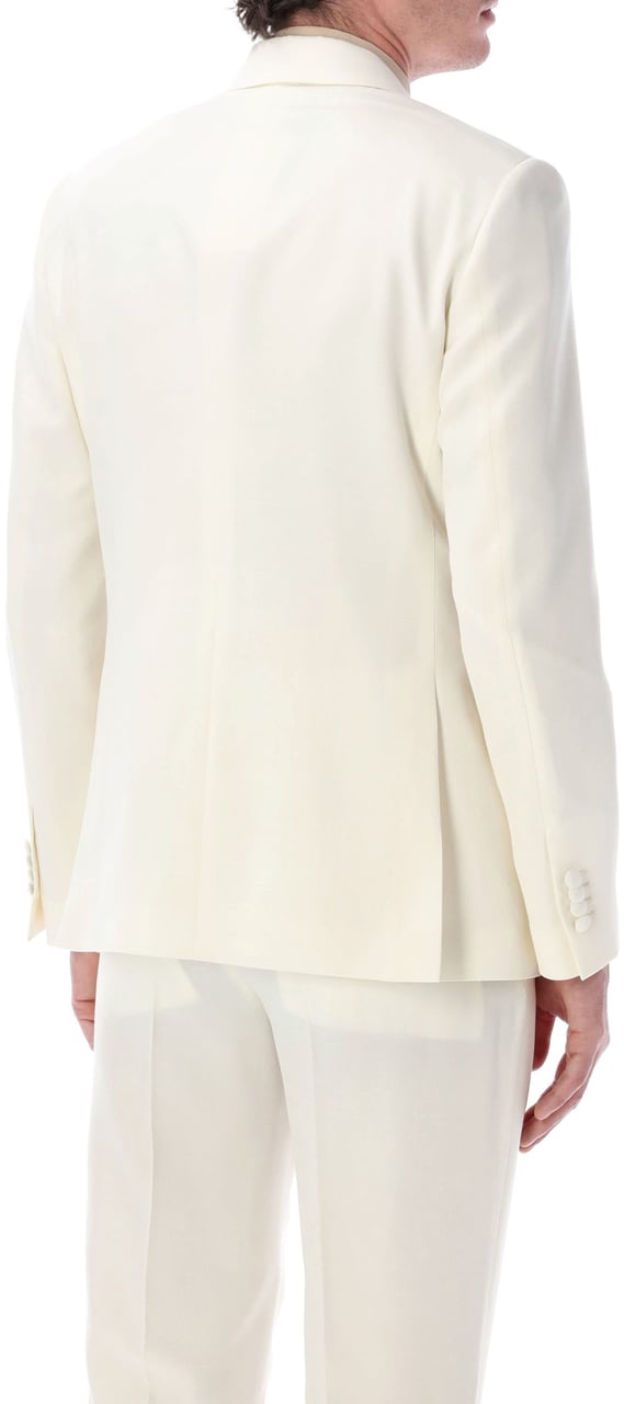 Lardini Lardini Soirée EcoVero double-breasted jacket Beige