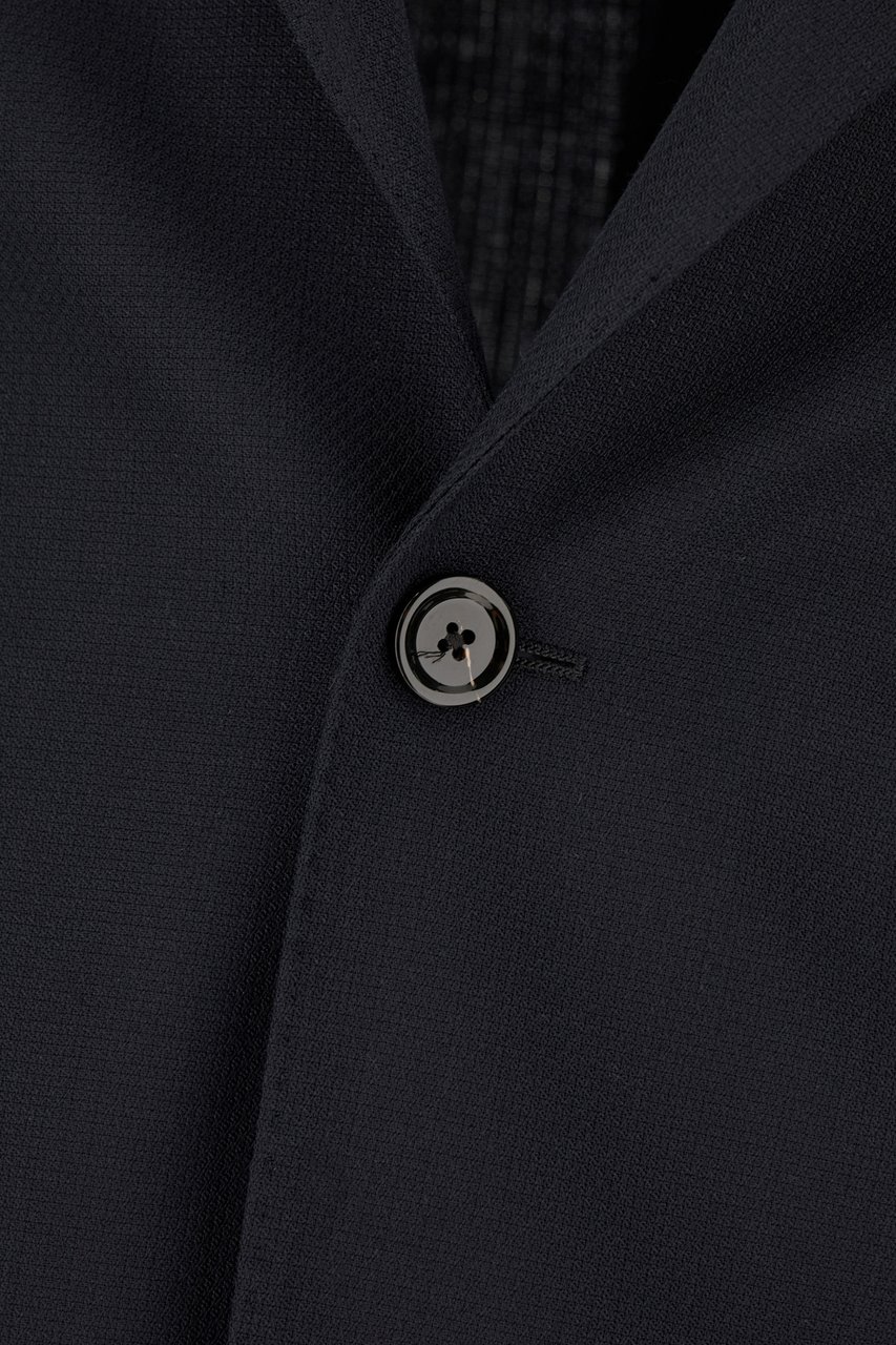 Lardini Midnight blue polyester blend blazer Blauw