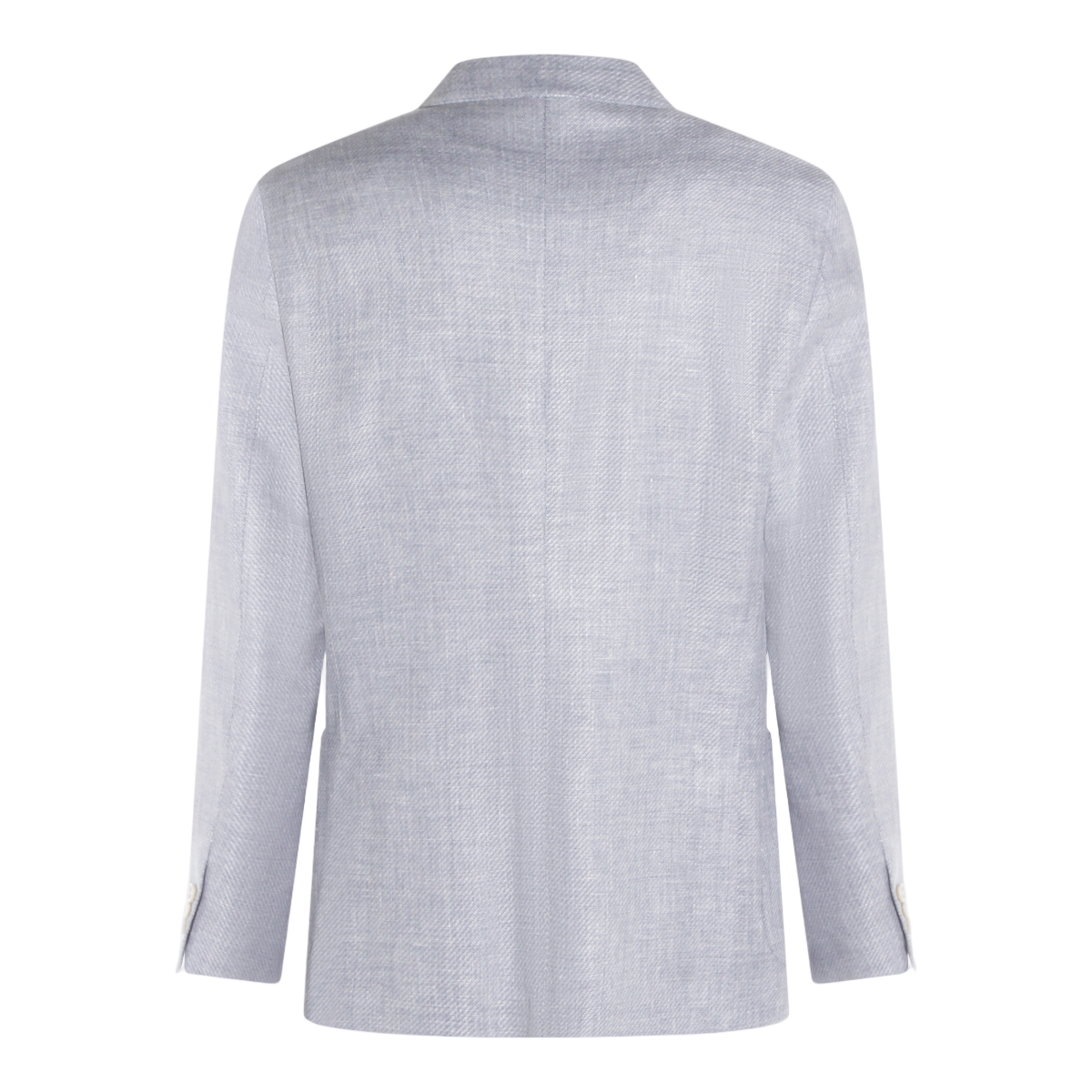Lardini Clear Blue Jacket with High Collar Blauw